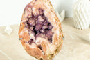 Rosa Amethyst-Geode mit rosa Amethyst-Druse ausgestellt – hohe Qualität – 4,9 kg – 10,8 lb