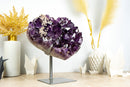 X-Large AAA Amethyst Heart with Rare Inclusions and Deep Purple, Large Amethyst Druzy 12.3 Kg - 27 lb