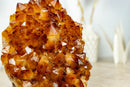 AAA Citrine Flower Rosette Crystal Cluster, Self Standing with Deep Orange and Perfect Druzy - 5.5 Kg - 12.1 lb - E2D Crystals & Minerals