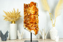 Large and Tall Golden Orange Citrine Cluster with Citrine Flowers on Stand, 20 In, 14.3 Lb - E2D Crystals & Minerals