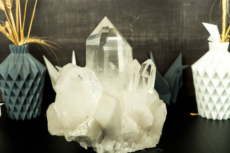 Large Natural Lemurian Quartz Crystal from Serra do Cabral