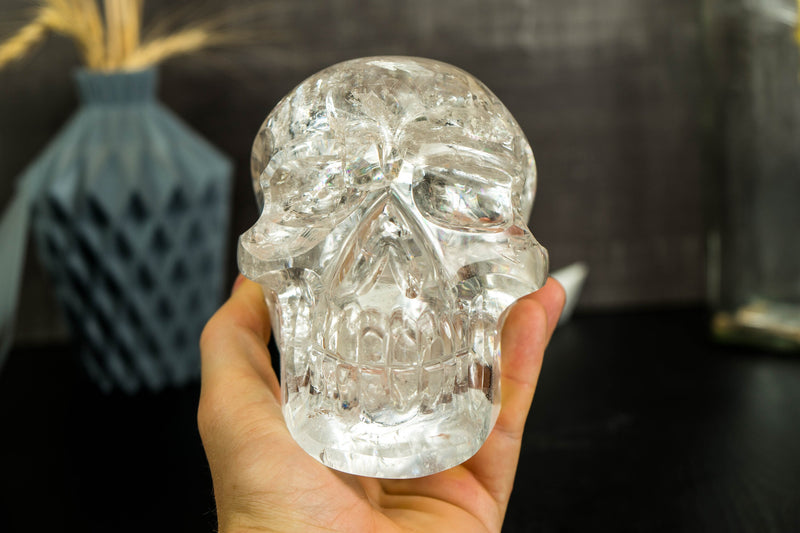 Real Diamantina Crystal Skull with Huge Rainbows