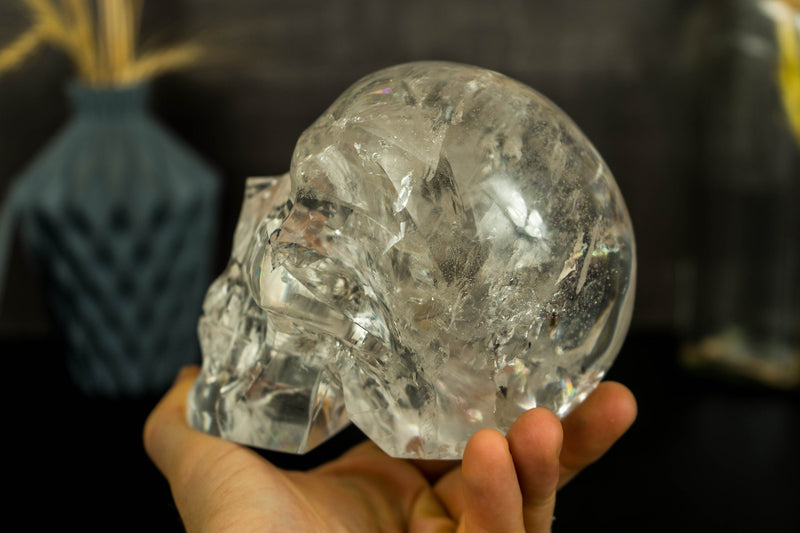 Real Diamantina Crystal Skull with Huge Rainbows