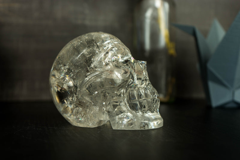 Real Diamantina Crystal Skull with Huge Rainbows