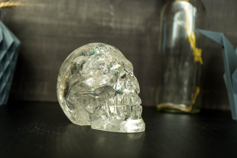 Real Diamantina Crystal Skull with Huge Rainbows