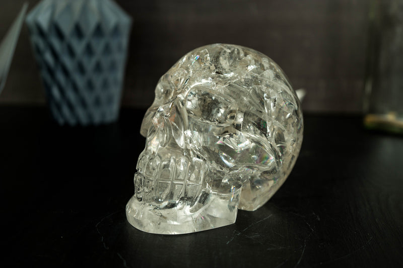 Real Diamantina Crystal Skull with Huge Rainbows