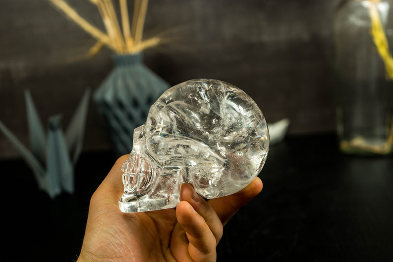 جمجمة كريستالية من نوع AAA Diamantina، جمجمة كريستالية مولدة لقوس قزح طبيعي