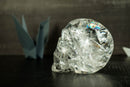 Gorgeous Natural Diamantina Quartz Crystal Skull with HUGE Rainbow Formations