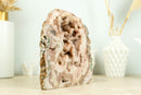 Pink Amethyst Geode of World Class Quality with Rose Amethyst Druzy