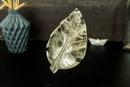 Hand Carved Leaf Sculpture made of Genuine Diamantina Quartz