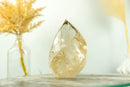 Echte unbehandelte Citrin-Kristallspitze mit goldener Honig-Citrin-Farbe