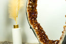 Rare Citrine Geode Slice with AAA Deep Orange Citrine Druzy - E2D Crystals & Minerals