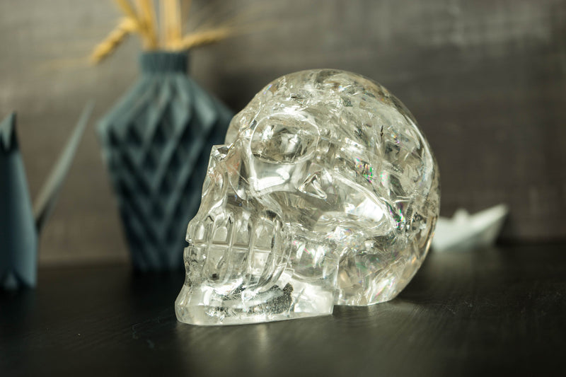 Real Diamantina Crystal Skull with Huge Rainbows