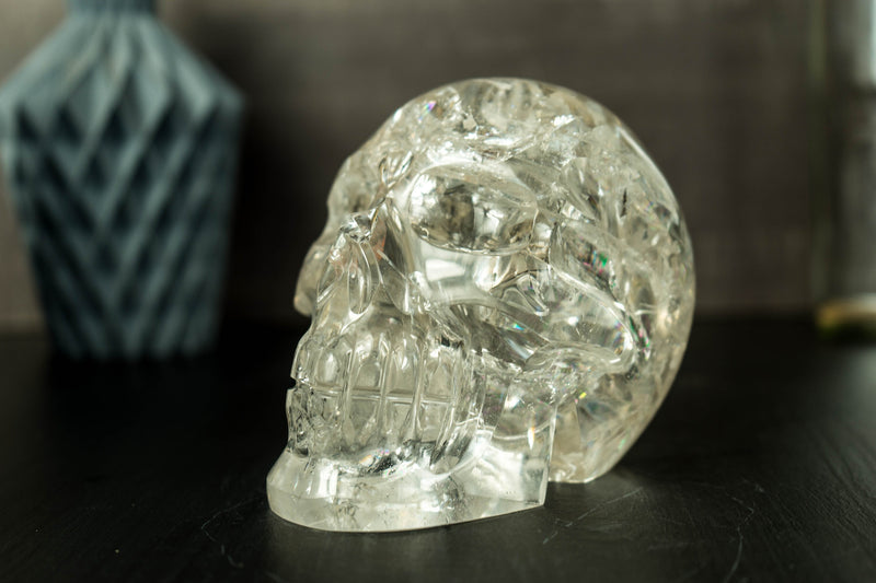 Real Diamantina Crystal Skull with Huge Rainbows