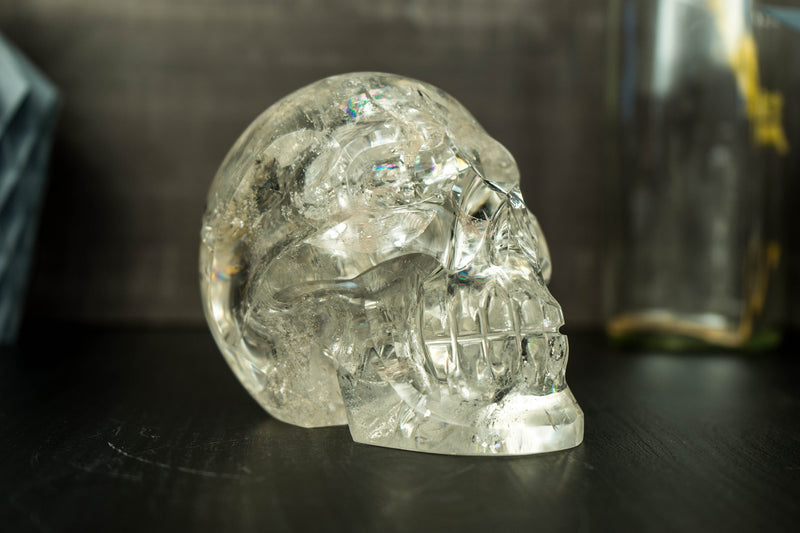 Real Diamantina Crystal Skull with Huge Rainbows