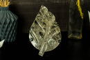 Hand Carved Leaf Sculpture made of Genuine Diamantina Quartz