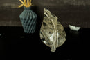 Hand Carved Leaf Sculpture made of Genuine Diamantina Quartz