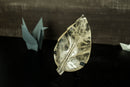 Hand Carved Leaf Sculpture made of Genuine Diamantina Quartz