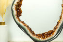 Rare Citrine Geode Slice with AAA Deep Orange Citrine Druzy - E2D Crystals & Minerals