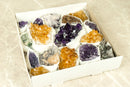 Hochwertiger Amethyst Citrin, seltene Amethyst Cluster Großhandel flache Box