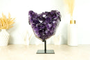 Large Amethyst Cluster with AAA Saturated Deep Purple Amethyst Druzy Points
