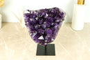 Large Amethyst Cluster with AAA Saturated Deep Purple Amethyst Druzy Points