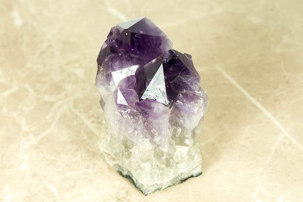 Tief und satt violetter Amethyst-Cluster mit XL-Traubengelee-Amethyst-Druzy