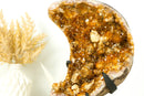 Fabulous Natural Citrine Cluster with Flower Rosette and Calcite, cut in a Moon Format - 6.6 Kg - 14.6 lb - E2D Crystals & Minerals