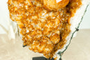 Fabulous Orange Citrine Cluster with Rare Citrine Druzy and Rosette Flowers (Stalactite) - 9.8 Kg - 21.5 lb - E2D Crystals & Minerals