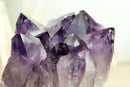 Natural Amethyst Cluster with Large Grape Jelly Amethyst Druzy, Self Standing