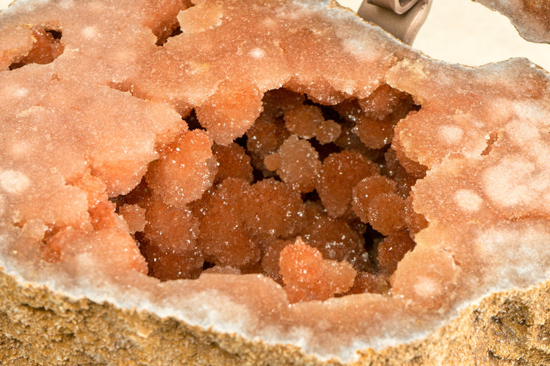World-Class Natural Red and Pink Amethyst Jewelry Box Geode with Galaxy Druzy (Sugar Coat) - 10.3 Kg - 22.7 lb - E2D Crystals & Minerals