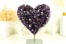 X-Large AAA Amethyst, with Deep Purple Amethyst Druzy and Golden Goethite (Cacoxenite), Natural & Ethical - 9.8 Kg - 21.5 lb - E2D Crystals & Minerals