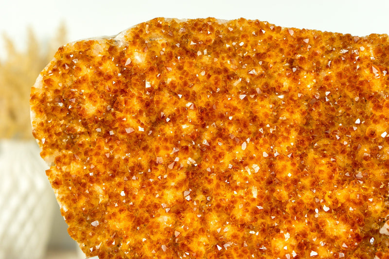 Gorgeous Citrine Geode Cluster with Deep Orange, Galaxy Citrine Crystal Druzy - 4.7 Kg - 10.4 lb - E2D Crystals & Minerals