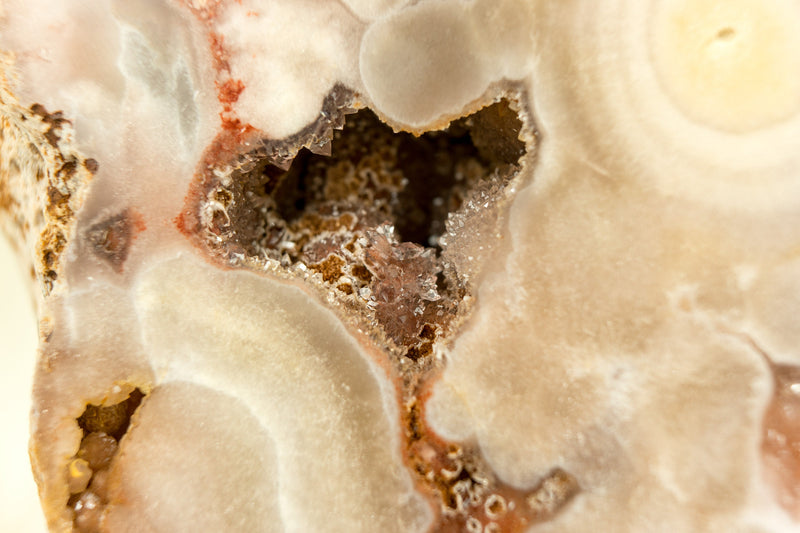 Wunderschöne rosa Amethyst Geode mit natürlichen rosa Amethyst Druzy