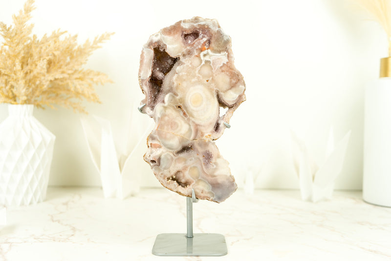 Small Natural Pink Amethyst Geode with Pink Amethyst Druzy, Ethically Sourced