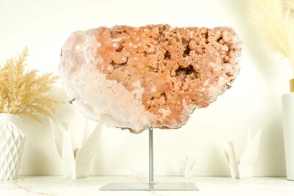 Pink Amethyst Geode of World Class AAA Quality, with Pink Amethyst Galaxy Druzy