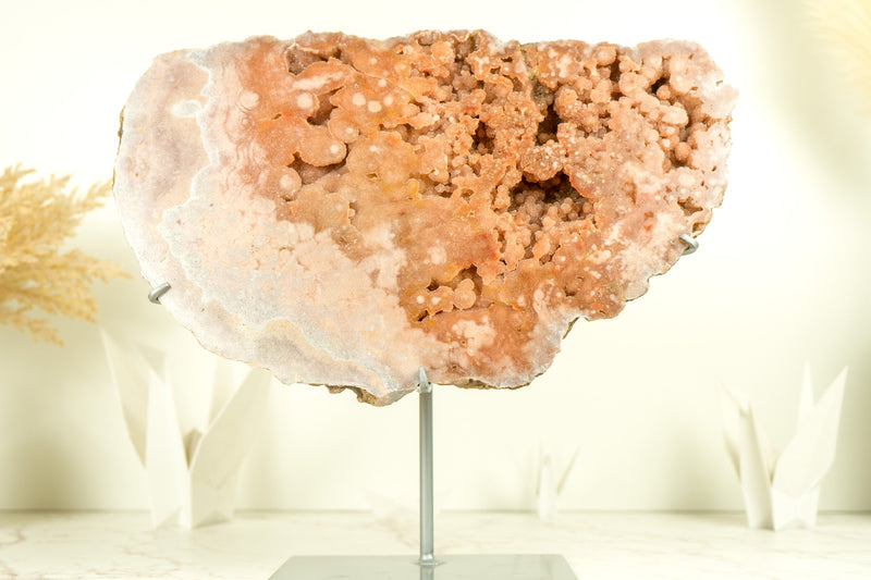 Pink Amethyst Geode of World Class AAA Quality, with Pink Amethyst Galaxy Druzy