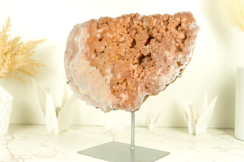 Pink Amethyst Geode of World Class AAA Quality, with Pink Amethyst Galaxy Druzy