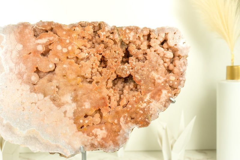 Pink Amethyst Geode of World Class AAA Quality, with Pink Amethyst Galaxy Druzy