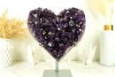 X-Large AAA Amethyst, with Deep Purple Amethyst Druzy and Golden Goethite (Cacoxenite), Natural & Ethical - 9.8 Kg - 21.5 lb - E2D Crystals & Minerals