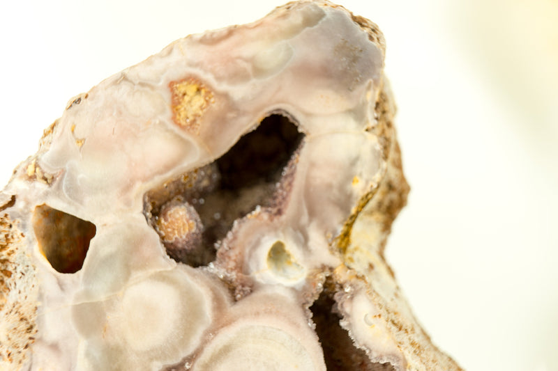 Wunderschöne rosa Amethyst Geode mit natürlichen rosa Amethyst Druzy