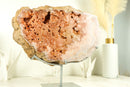 Pink Amethyst Geode of World Class AAA Quality, with Pink and Red Amethyst Galaxy Druzy