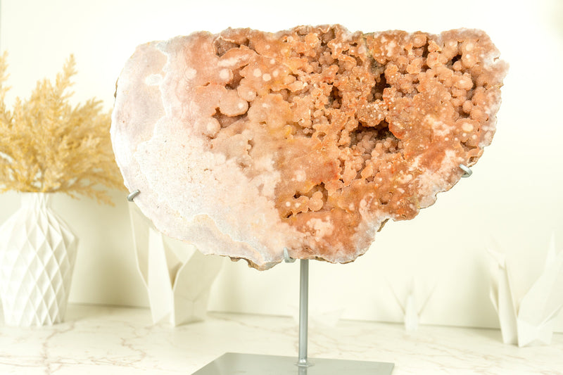 Pink Amethyst Geode of World Class AAA Quality, with Pink Amethyst Galaxy Druzy