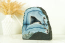 Small Agate Geode - Lace Agate Druzy Cathedral, Blue Banded Agate Geode
