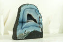Small Agate Geode - Lace Agate Druzy Cathedral, Blue Banded Agate Geode