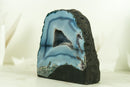 Small Agate Geode - Lace Agate Druzy Cathedral, Blue Banded Agate Geode