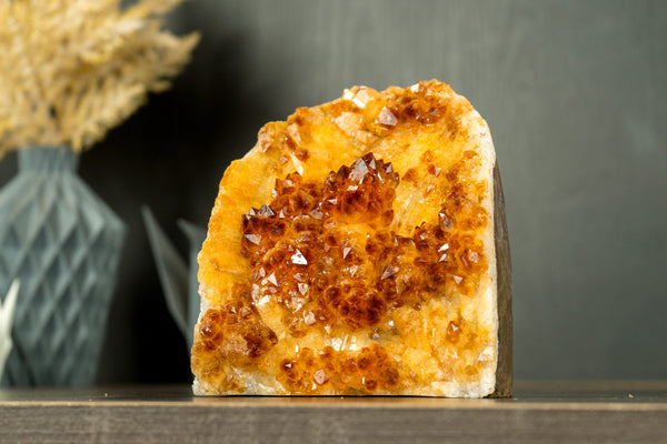 Citrine Crystal Cluster with Gorgeous Flower