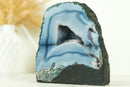 Small Agate Geode - Lace Agate Druzy Cathedral, Blue Banded Agate Geode