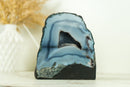 Small Agate Geode - Lace Agate Druzy Cathedral, Blue Banded Agate Geode