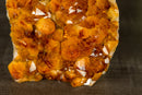 AAA Citrine Crystal Cluster with Rich Deep Orange Citrine Druzy, Self Standing